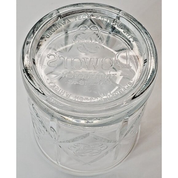 Dewar's True Scotch Old Fashioned Clear Whiskey Celtic Truth Knot Embossed Glass - Picture 5 of 7